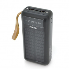 Повербанк Powerbank ACL PW-61 30000mAh, SOLAR, Type-C/Lighting/Micro/USB, Black, Box (З сонячною батареєю)