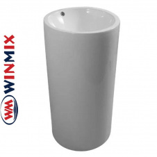 Раковина (умивальник) моноблок для підлоги Winmix Premium ELLIPSE-1101 460*460*855mm (біла)