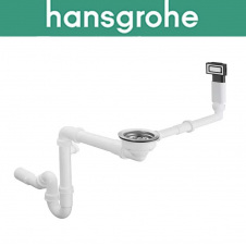 Сифон Hansgrohe (art 43921800) для кухні з переливом D14-10, Хром