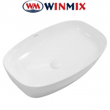 Раковина (умивальник) накладна Winmix Premium DIVERSE-0111 600*380*140mm (біла)