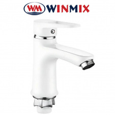 Змішувач для умивальника, без підведення, Winmix NUT Elba WHITE (Chr-001), Польща