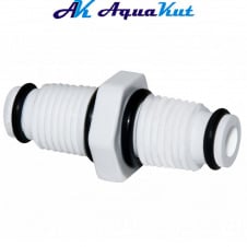 Перехідник Aquakut HP-HP, 1/4"HP-1/4"HP, міжколбовий з ущільнювачем