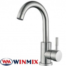 Змішувач для умивальника Winmix SUS (Chr-001-C) SUS304 з нержавіючої сталі, Польща