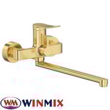 Змішувач для ванни довгий ніс Winmix Premiun Dali EURO Brushed Gold (Chr-006), Польща
