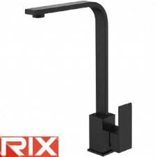 Змішувач для кухні Вухо Rix KUB (Chr-011) Black, SUS304 з нержавіючої сталі