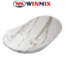 Фото - Раковина (умивальник) накладна Winmix Premium WAVE-0105 MARBLE 620*360*160mm (мармур) Раковина (умивальник) накладна Winmix Premium WAVE-0105 MARBLE 620*360*160mm (мармур)