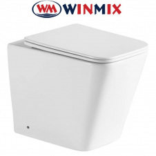 Унітаз підлоговий безбачковий WINMIX PREMIUM QUADRO 0701-R 600*355*410mm, система змиву TORNADO 1.0