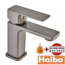 Змішувач для умивальника HAIBA Kubus GRAPHITE (Chr-001)