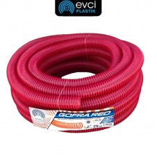 Шланг гофра напірний червоний 40 мм (1 1/2 дюйм) Evci Plastic (бухта 25м)