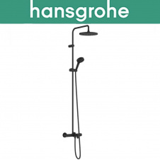 Душова система з термостатом Hansgrohe (art 26899670) Vernis Blend Showerpipe 240 1jet, Чорний мат