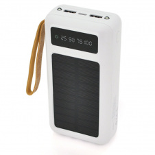 Повербанк Powerbank ACL PW-61 30000mAh, SOLAR, Type-C/Lighting/Micro/USB, WHITE, Box (З сонячною батареєю)