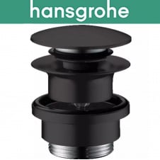 Донний клапан Hansgrohe (art 50100670) для раковини Push-Open, Чорний мат