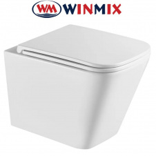 Унітаз підвісний Winmix PREMIUM QUADRO 0301-T3 490*340*360mm, система змиву TORNADO 3.0
