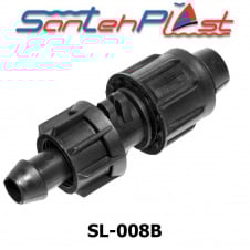 Стартер для крапельної стрічки з підтиском DN17 (МП 17) Арт. SL-008B Black (чорний)