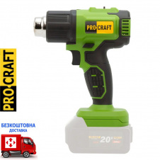 Промисловий акумуляторний фен Procraft PH22 (3 насадки) (без АКБ та ЗП)