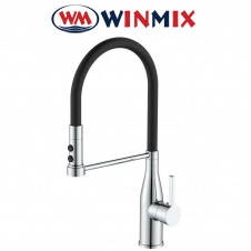 Змішувач для кухні Вухо рефлекторний чорний гусей Winmix Premium Summer REFLECTOR BLACK (Chr-017), Польща