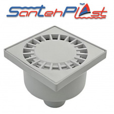Душовий трап із пластиковими ґратами TV-150-50.02 DN50, Santehplast