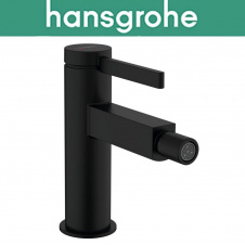 Змішувач Hansgrohe (art 76200670) для біде Finoris з донним клапаном, Чорний мат