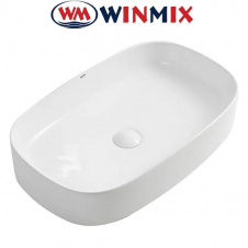 Раковина (умивальник) накладна Winmix Premium BEVEL-0105 610*375*120mm (біла)