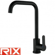 Змішувач для кухні Вухо Rix DAX (Chr-011-G) Black, SUS304 з нержавіючої сталі