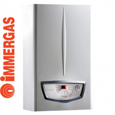 Казан газовий турбований IMMERGAS MINI EOLO 28 3 E з трубою в комплекті (двоконтурний)