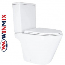 Унітаз-компакт Winmix BEVEL 0405-R 605*370*800mm, система змиву RIMLESS