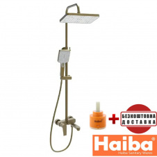 Душова колона зі змішувачем HAIBA MILANO BRUSHED GOLD 003-J