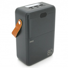 Повербанк Powerbank Remax RPP-118 80000mAh, 3USB+Type-C, PD+QC 27W+22.5W, Black, 1.7kg