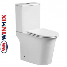 Унітаз-компакт Winmix WAVE 0405-R 630*370*795mm, система змиву RIMLESS