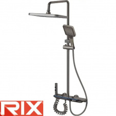 Душова колона із змішувачем Rix PBX-009-J GRAPHITE 4 режими, Графіт