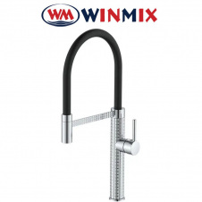 Змішувач для кухні Вухо рефлекторний чорний гусей Winmix Premium Oliwer REFLECTOR BLACK (Chr-017), Польща
