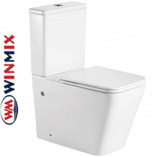 Унітаз-компакт Winmix PREMIUM QUADRO 0402-R 675*390*855mm, система змиву RIMLESS