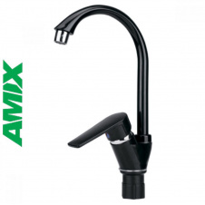 Змішувачі для кухні из термопластика AMIX Oscar-011 Black (без підводки), Чорний