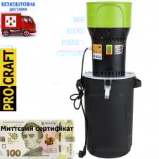 Кормоподрібнювач (зернодробилка) Procraft PCM3550 (із ведром)+сетифікат