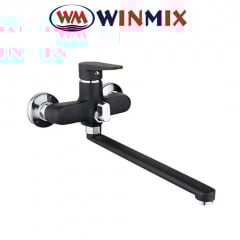 Змішувач для ванни довгий ніс, Winmix ELVIS EURO BLACK (Chr-006), Польща Михайловка