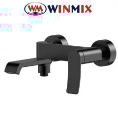 Змішувач для ванни короткий ніс Winmix Premiun Dali EURO Black (Chr-009), Польща Лубни