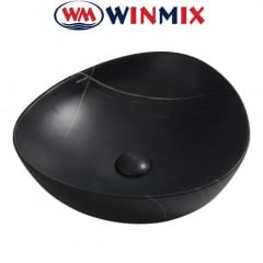 Раковина (умивальник) накладна Winmix Premium WAVE-0104 MARBLE 460*420*130mm (мармур) Киев