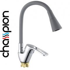 Змішувач для кухні сірий гусак рефлекторний Champion YUB-011-279 NUT REFLECTOR GREY Київ