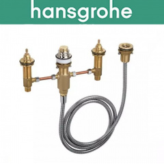 Внутрішня прихована частина змішувача на 4 отвори Hansgrohe (art 13244180) на край ванни Миколаїв