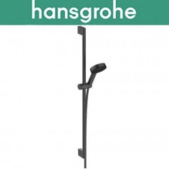 Душовий набір зі стійкою Hansgrohe (art 24170670) Pulsify Select 105 3jet Relaxation 90 см, Чорний мат Тернопіль