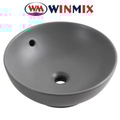 Раковина (умивальник) накладна Winmix Premium TOPPER-0201 GRAY 410*410*165mm (сірий) Днепр