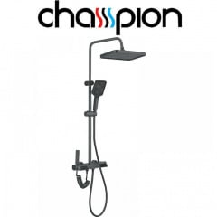 Душова колона із змішувачем Champion PBR-009-J GRAPHITE 4 режими из алюминия, Графіт Киев