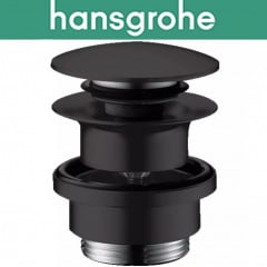 Донний клапан Hansgrohe (art 50100670) для раковини Push-Open, Чорний мат Запоріжжя