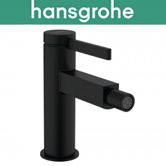 Змішувач Hansgrohe (art 76200670) для біде Finoris з донним клапаном, Чорний мат Николаев