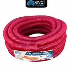 Шланг гофра напірний червоний 50 мм (2 дюйми) Evci Plastic (бухта 25м) Київ