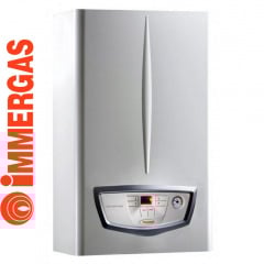 Казан газовий турбований IMMERGAS MINI EOLO 28 3 E з трубою в комплекті (двоконтурний) Київ