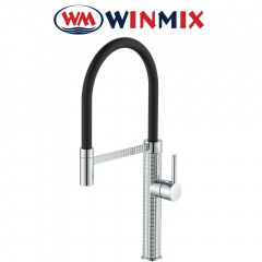 Змішувач для кухні Вухо рефлекторний чорний гусей Winmix Premium Oliwer REFLECTOR BLACK (Chr-017), Польща Хуст