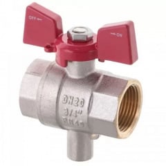 Кран для підключення датчика температури 3/4&quot; ГГБ KR.230 (гайка-гайка метелик), Чехія Київ