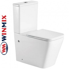 Унітаз-компакт Winmix PREMIUM QUADRO 0402-R 675*390*855mm, система змиву RIMLESS Днепр