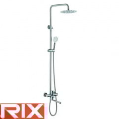 Душова колона із змішувачем Rix DAX-006-J-20 см SUS304 із нержавіючої сталі Киев
